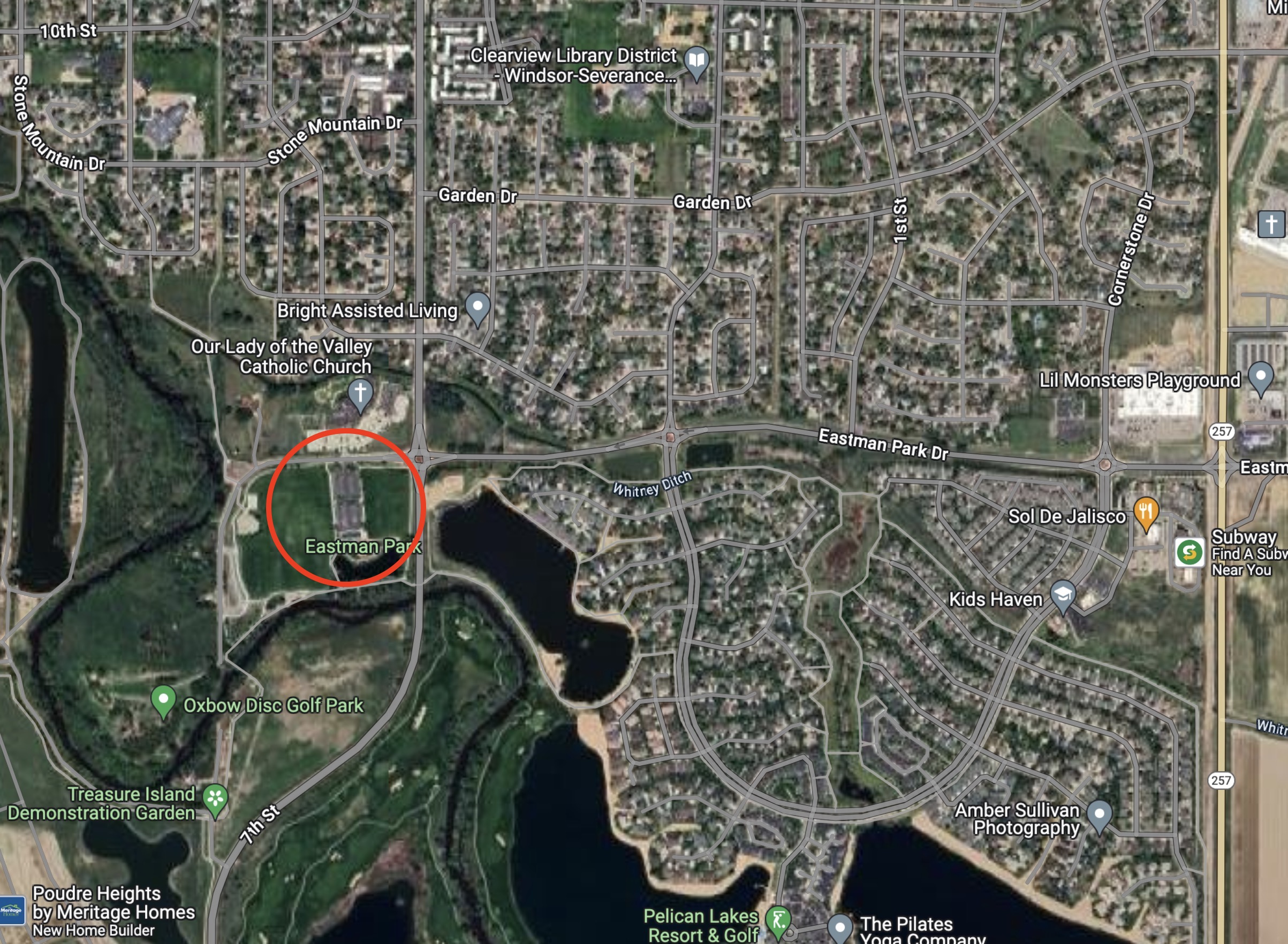 Map- Windsor Eastman Park